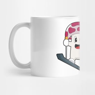 Mushroom Skier Ski Winter sports Mug